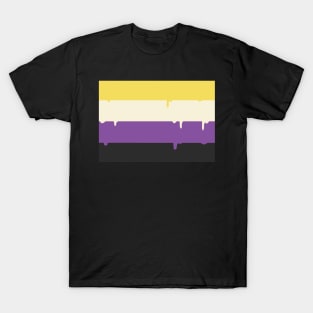 Nonbinary Pride Flag Drip T-Shirt